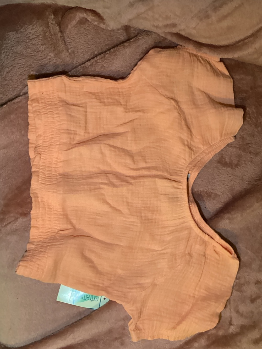 Girls Peach Gauze Tank Top - Unbranded